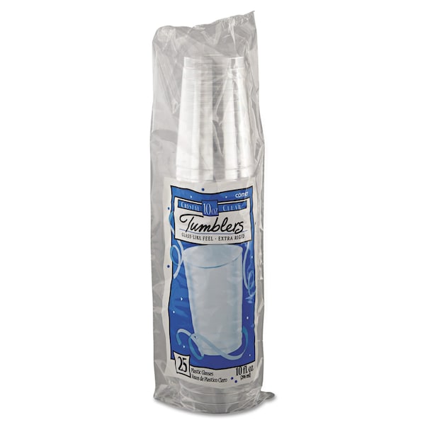 Wna Comet Plastic Tumblers, Cold Drink, Clear, 10oz, PK500 - WNA T10