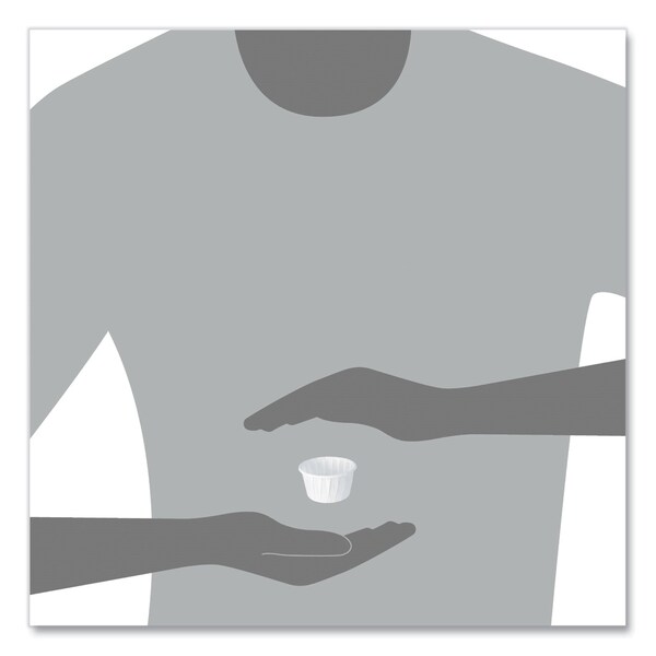 Dart Treated Paper Souffl Portion Cups, 1 1/4 oz., White, PK5000 - 125-2050