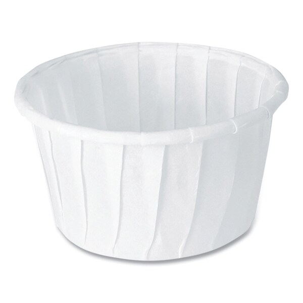 Dart Treated Paper Souffl Portion Cups, 1 1/4 oz., White, PK5000 - 125-2050
