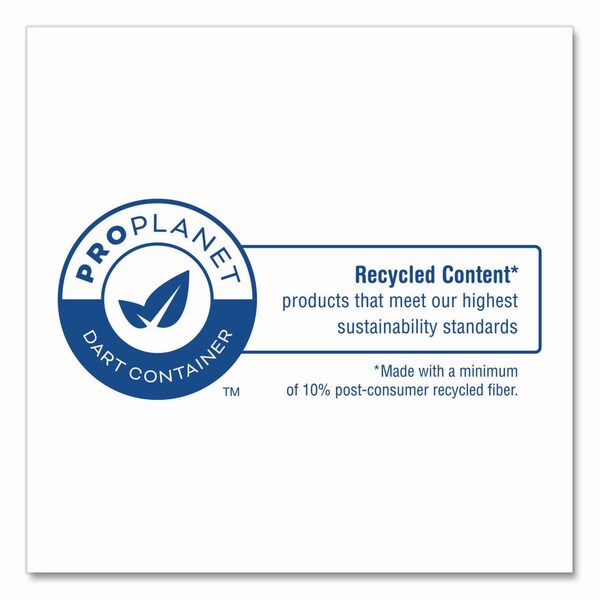Solo Recycled Content PCF Paper Hot Cups, ProPlanet Seal, 10 oz, White, 50PK - 370RC-PLANET