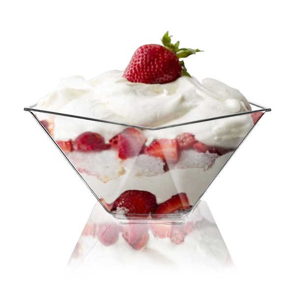 Smarty Had A Party 3.5 oz. Clear Star Pentagon Disposable Plastic Dessert Cups (288 Cups), 288PK - 2630-CASE