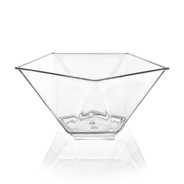Smarty Had A Party 3.5 oz. Clear Star Pentagon Disposable Plastic Dessert Cups (288 Cups), 288PK - 2630-CASE
