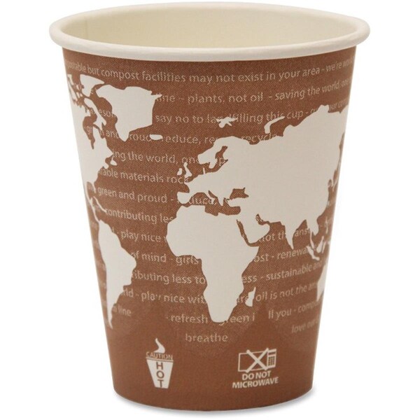 Coolcollectibles ECO Plum World Art Renewable Resource Compostable Hot Drink Cups - CO1912854
