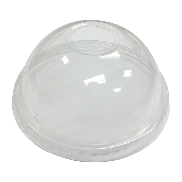 Empress Dome Lid w/ Hole Fits 12oz.-24oz., PK1000 - EPETDL12SH