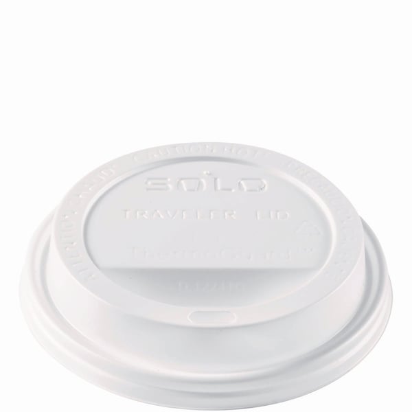 Solo Traveler Sip Through Lids for ThermoGuard Hot Cups, Fits 12, 16, 20, 24 oz, White, PK1200 - TL1224TG