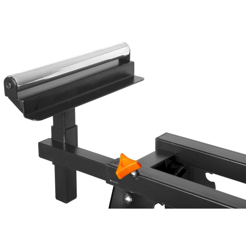 Soporte estacionario universal plegable para sierra ingletadora de 80 pulg. x 31 pulg., capacidad de 350 libras - MSA200