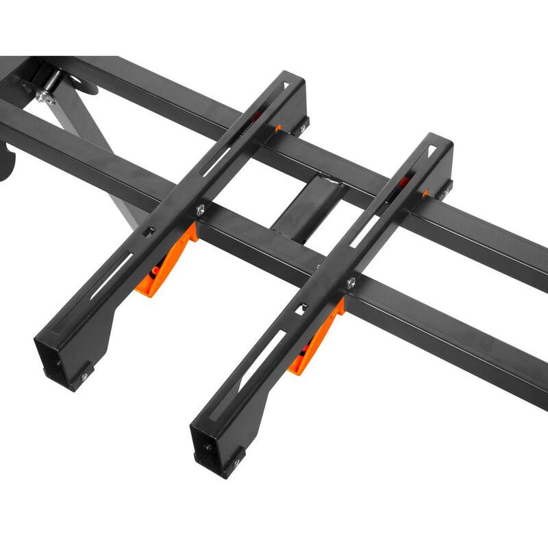 Soporte estacionario universal plegable para sierra ingletadora de 80 pulg. x 31 pulg., capacidad de 350 libras - MSA200