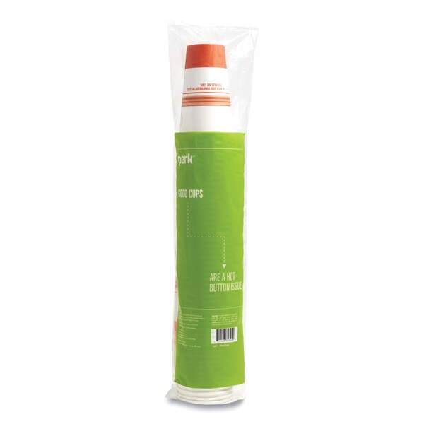 Perk Plastic Cold Cups, 16 oz, Clear, 50PK - PK45562
