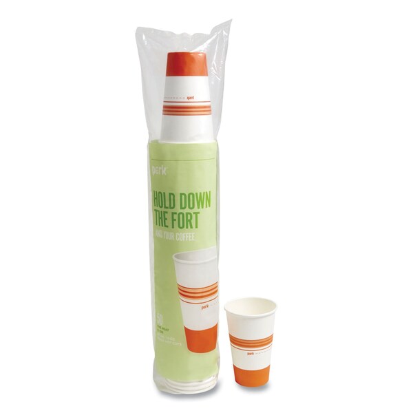 Perk Plastic Cold Cups, 16 oz, Clear, 50PK - PK45562
