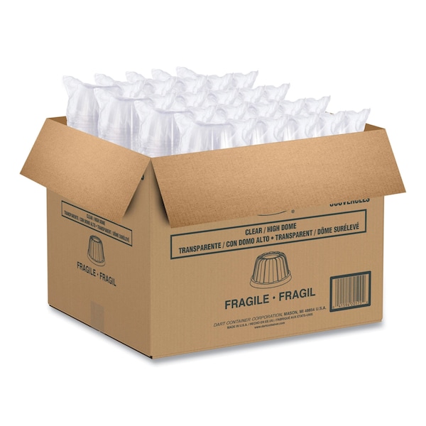 Dart D-T Sundae/Cold Cup Lids, Fits Foam Cups, Clear, PK1000 - 12HDLC