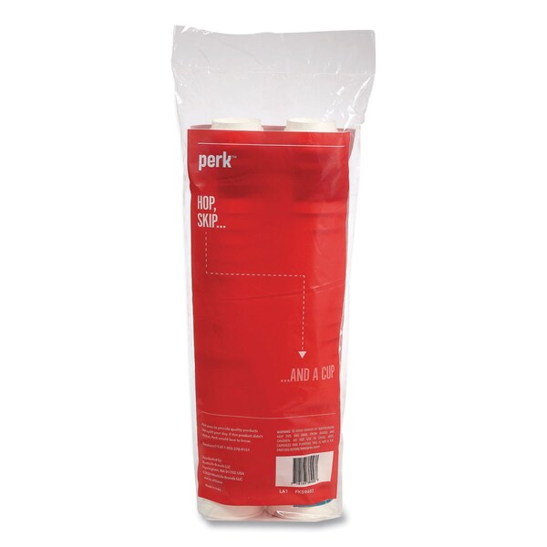 Perk Insulated Paper Hot Cups, 12 oz, White/Blue, 40PK - PK60911M
