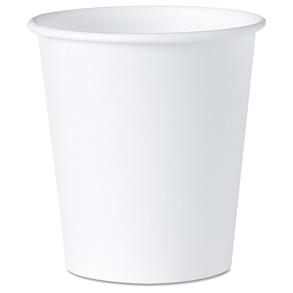 Solo Paper Water Cups, 3 oz, White, PK100 - 44-2050