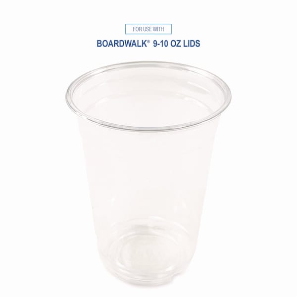 Boardwalk Clear Plastic Cold Cups, 10 oz, PK1000 - BWKPET10