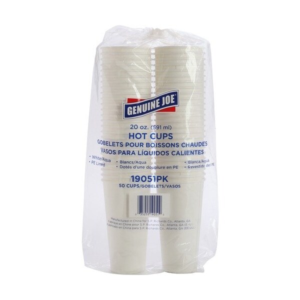 Geniune Joe CUP, SINGLE, HOT, 20 OZ, 20PK - GJO19051CT