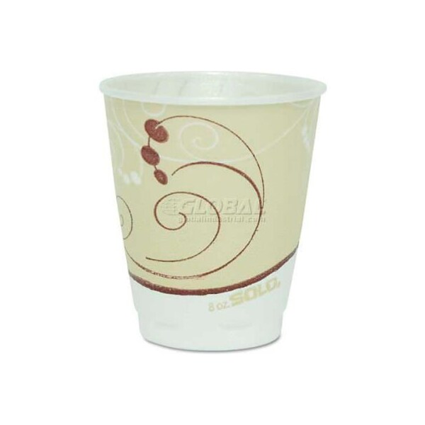Solo SOLO Symphony Trophy Plus Dual Temperature Cups, 8 oz., Beige, 1000/Carton - X8