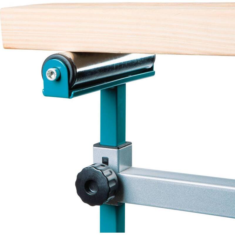 Soporte para sierra ingleteadora plegable y rodante de 33.5 pulgadas x 69.5 pulgadas - WST07