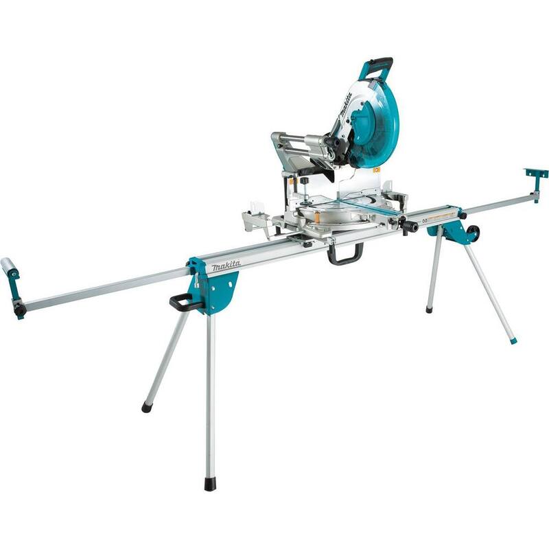 Soporte para sierra ingleteadora plegable y rodante de 33.5 pulgadas x 69.5 pulgadas - WST07
