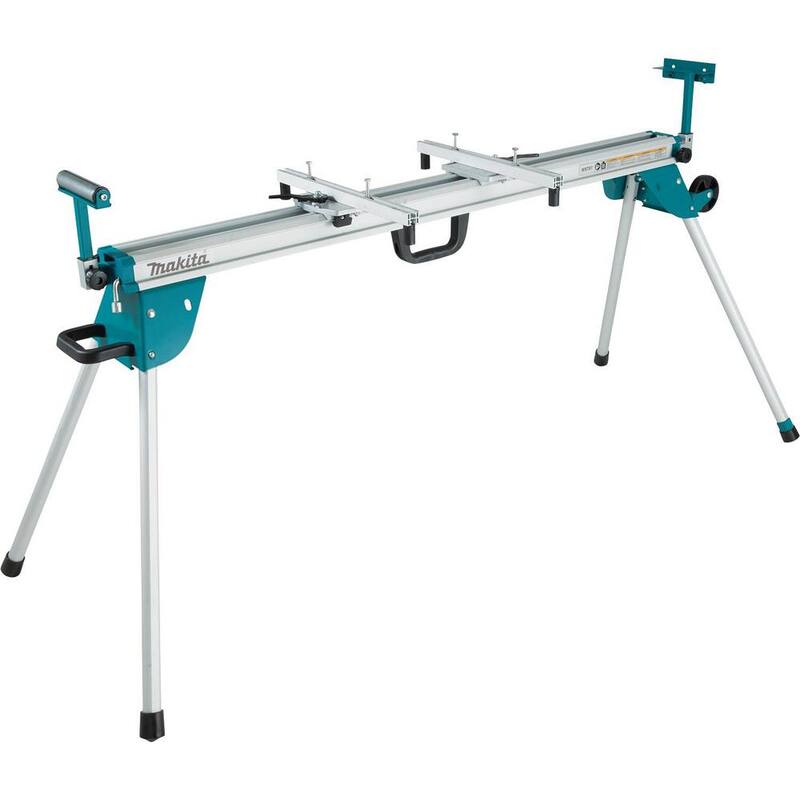 Soporte para sierra ingleteadora plegable y rodante de 33.5 pulgadas x 69.5 pulgadas - WST07