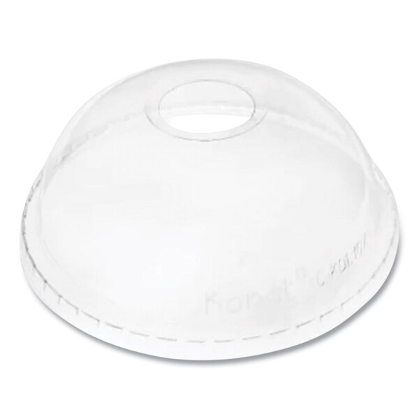 Karat PET Lids, Dome Lid, Fits 32 oz Cold Cups, Clear, 500PK - C-KDL107