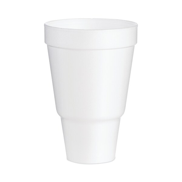 Dart Foam Drink Cups, 32 oz, Tapered Bottom, White, 500PK - 32AJ32