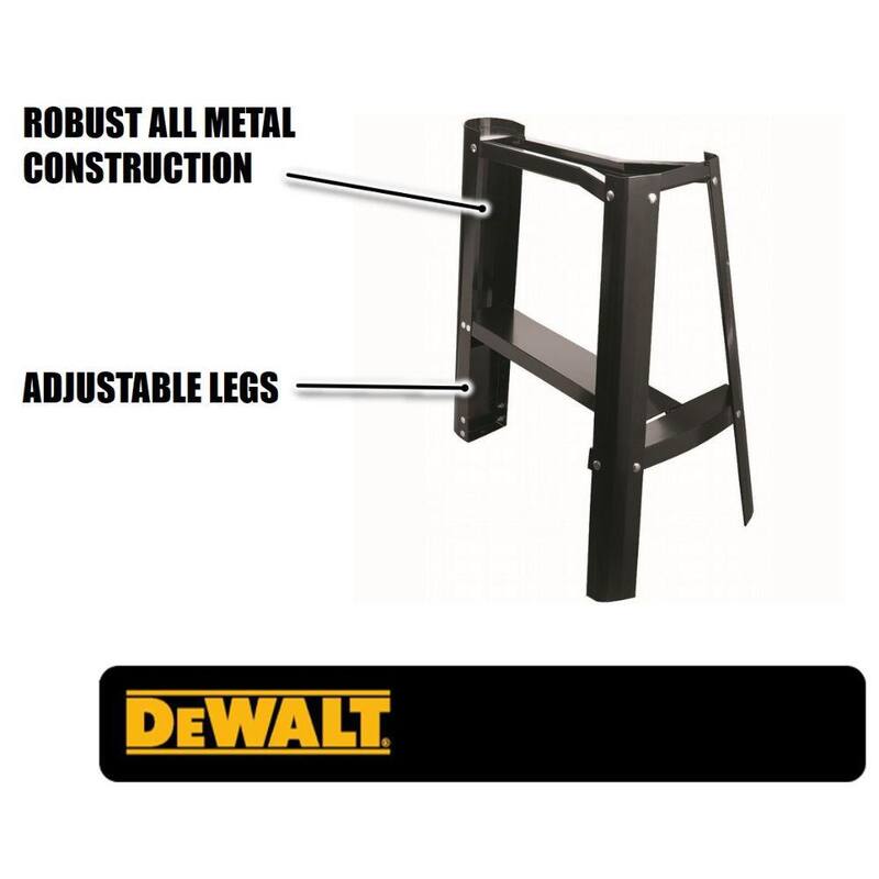 Soporte para sierra de calar DEWALT con construcción totalmente metálica y patas ajustables - DW7880