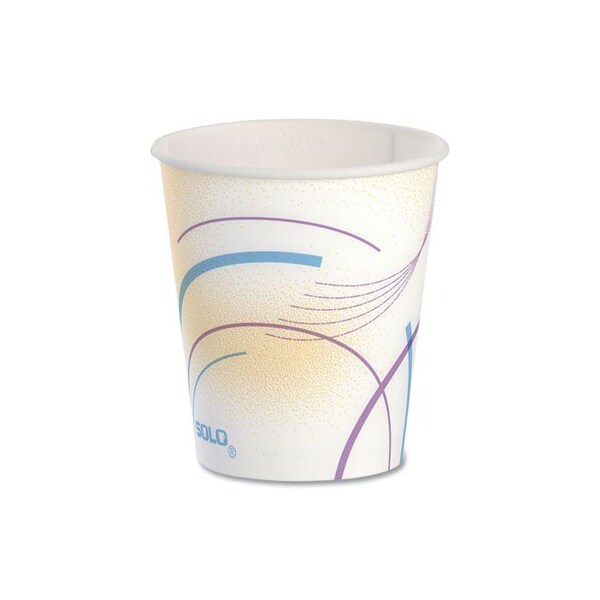 Dart Paper Water Cups, 5 oz., Cold, Meridian Design, Multicolored, 25PK - 52MD