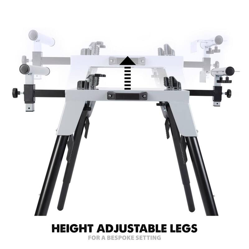 Soporte estacionario universal para sierra de inglete pesada Evolution Power Tools 32-3/32 in. x 23-5/8 in. - EVOCS2