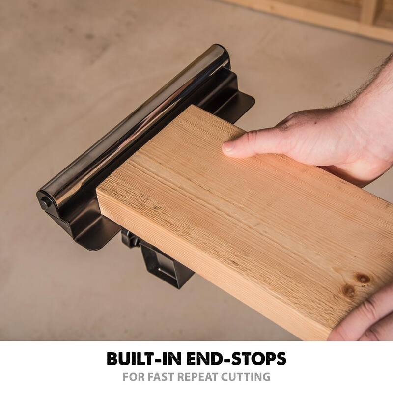 Soporte plegable compacto para sierra de inglete con liberación rápida de brackets de montaje - EVOMS1