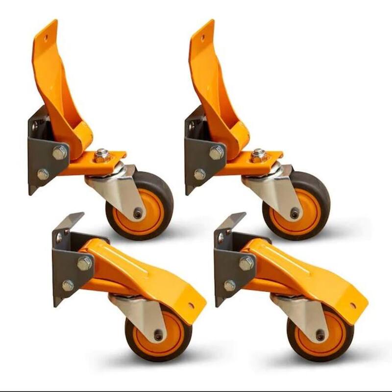 Kit de ruedas para banco de trabajo de 4 piezas BORA con capacidad de 155 lb por rueda - PM-950