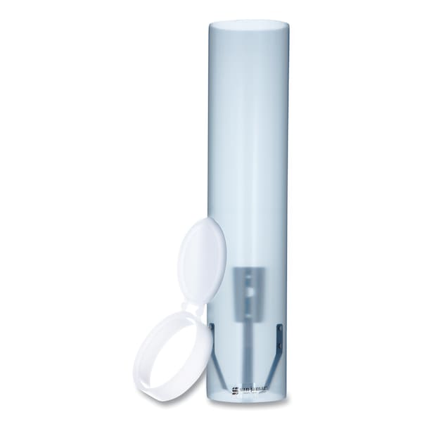 San Jamar Adjustable Frosted Water Cup Dispenser, For 4 oz to 10 oz Cups, Blue - C3165TBL
