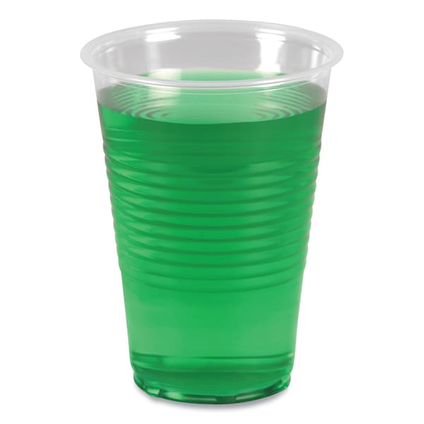 Boardwalk Translucent Plastic Cold Cups, 14 oz, Polypropylene, 20 Cups/Sleeve, 50 Sleeves/Carton, 1000PK - BWKTRANSCUP14CT