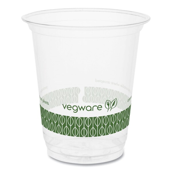 Vegware 76-Series Cold Cup, 7 oz, Clear/Green, PK1000 - R200-G