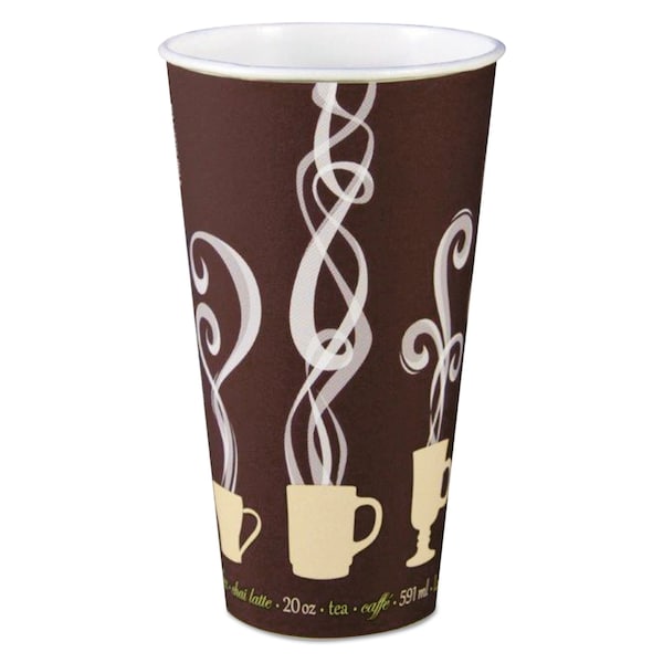 Solo Thermoguard Insulated Paper Hot Cups, 20 oz, Steam Print, 600PK - DWTG20ST