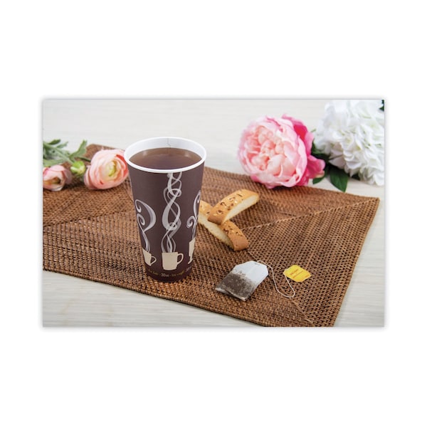 Solo Thermoguard Insulated Paper Hot Cups, 20 oz, Steam Print, 600PK - DWTG20ST
