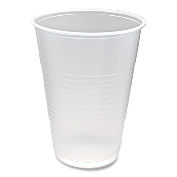 Fabri-Kal RK Ribbed Cold Drink Cups, 10 oz, Clear, 2500PK - 9508026