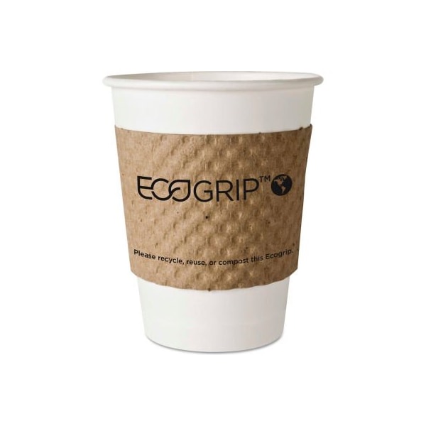 Eco-Products Eco-Products EcoGrip Recycled Content Hot Cup Sleeve, Kraft, 1300/Ctn - EG-2000