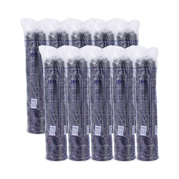 Dart Optima Reclosable Lids for Paper Hot Cups 10-24 oz, Black, PK1000 - OPT316B