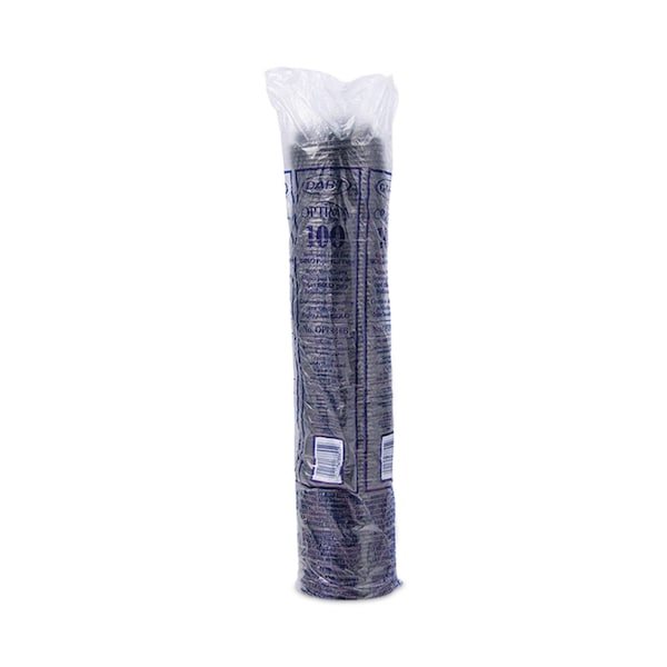 Dart Optima Reclosable Lids for Paper Hot Cups 10-24 oz, Black, PK1000 - OPT316B