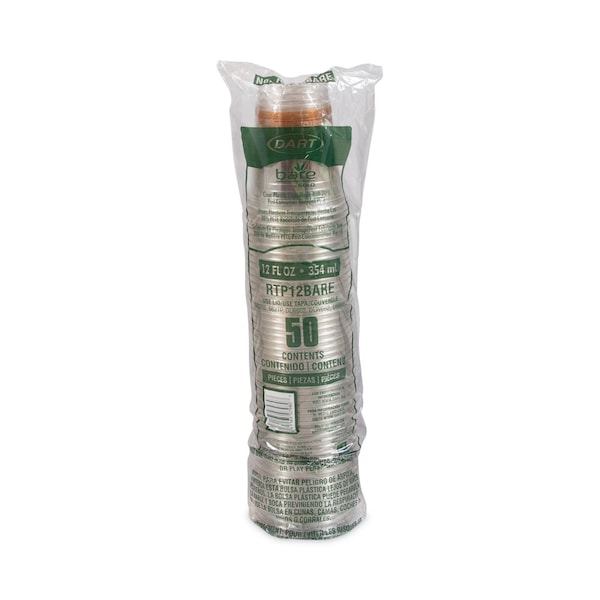 Dart Bare Eco-Forward RPET Cold Cups, 12-14 oz, Clear, PK1000 PK - RTP12BARE
