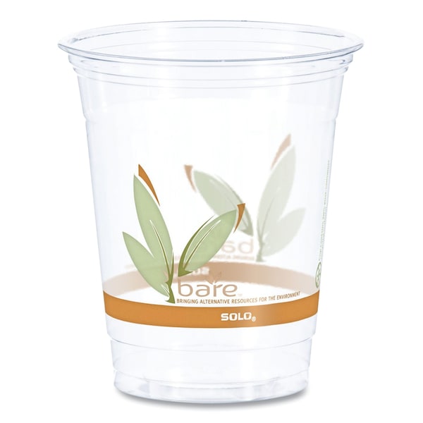 Dart Bare Eco-Forward RPET Cold Cups, 12-14 oz, Clear, PK1000 PK - RTP12BARE