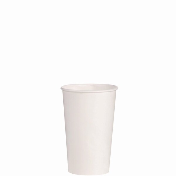 Solo Double Sided Poly DSP Paper Cold Cups, 16 oz, White, 1000PK - RP16P-2050