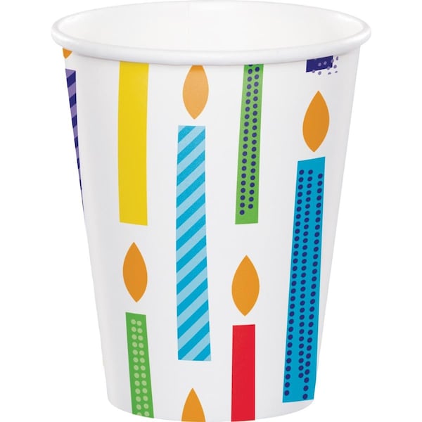 Omg Bright Birthday Cups, 8PK - OM3516329