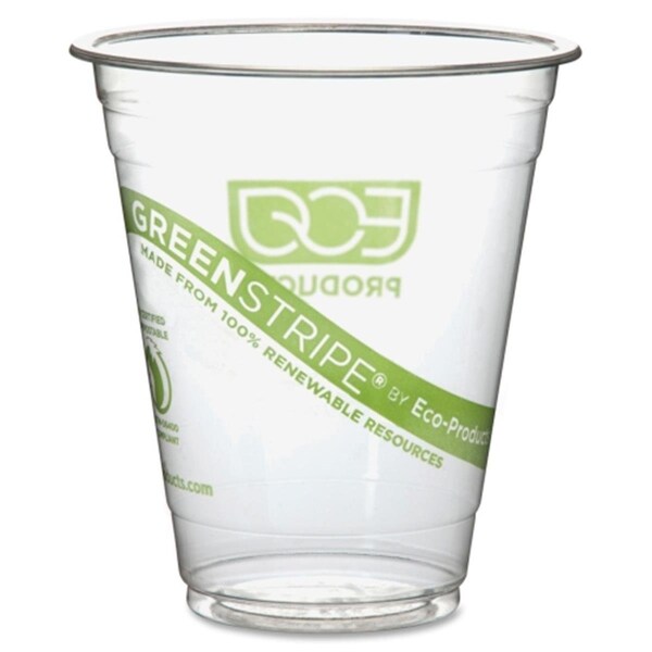 Eco-Products , Inc.  GreenStripe Cold Drink Cups, 12oz, Clear, 1000PK - EC31165