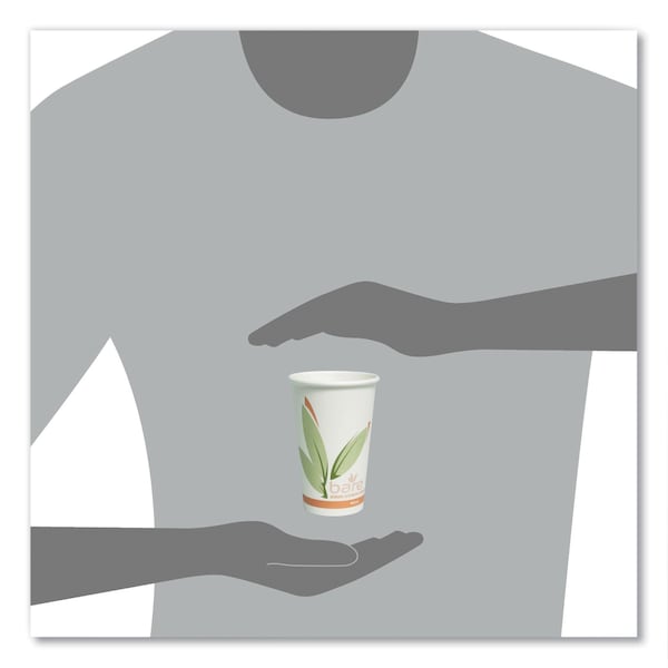Dart Bare Eco Hot Cups, 16oz., PK1000 - 316RC-J8484