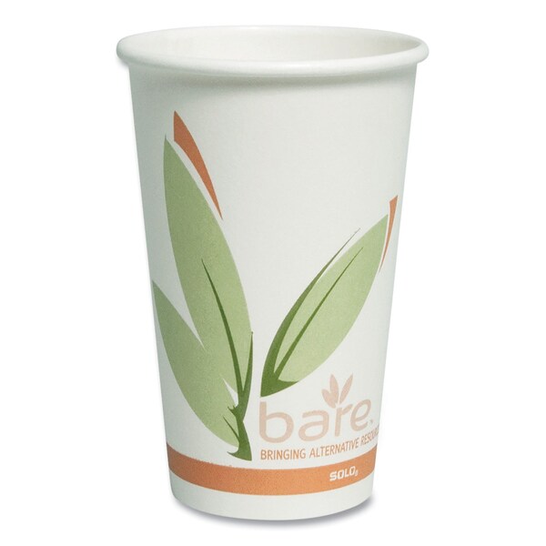 Dart Bare Eco Hot Cups, 16oz., PK1000 - 316RC-J8484
