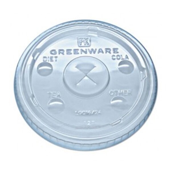 Burenda Blenders FABLGC1624 Cold Drink Lids X-Slot- Clear - BU3485183