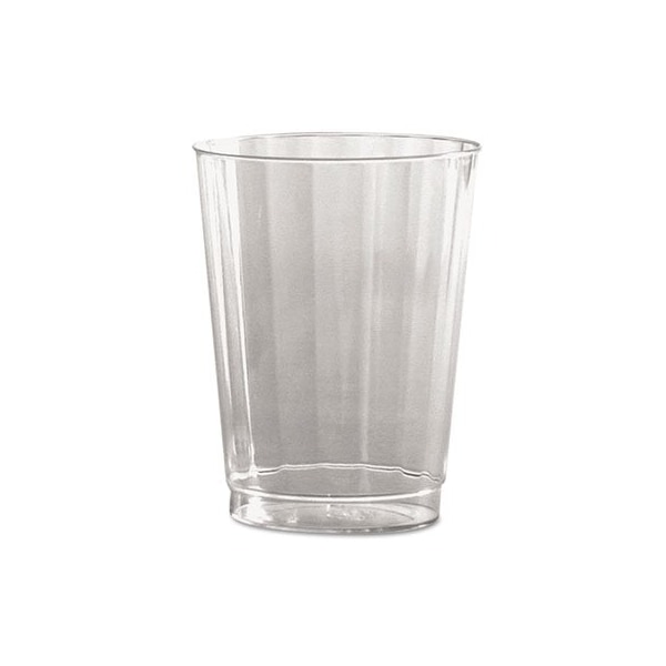 Wna WNA, Classic Crystal Plastic Tumblers, 10 Oz., Clear, Fluted, Tall, 12PK - CC10240