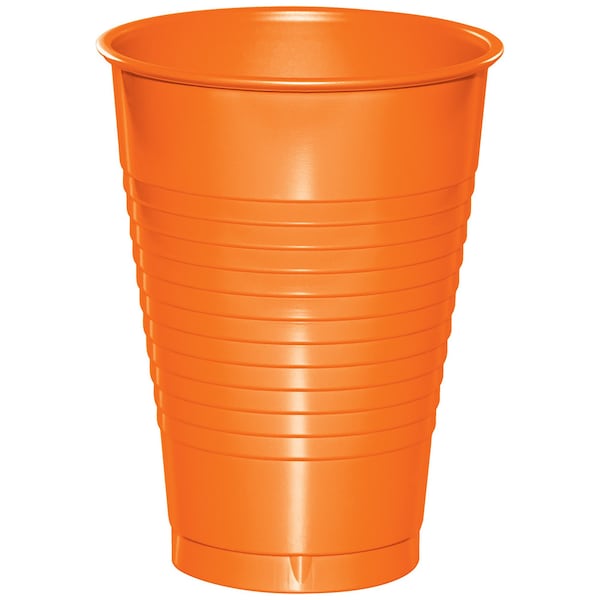 Touch Of Color White Plastic Cups, 12oz, 240PK - 28000071
