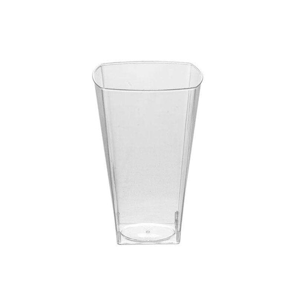 Smarty Had A Party 10 oz. Clear Square Plastic Cups (336 Cups), 336PK - 6955-CASE