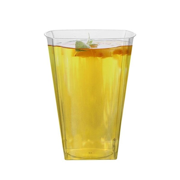 Smarty Had A Party 10 oz. Clear Square Plastic Cups (336 Cups), 336PK - 6955-CASE